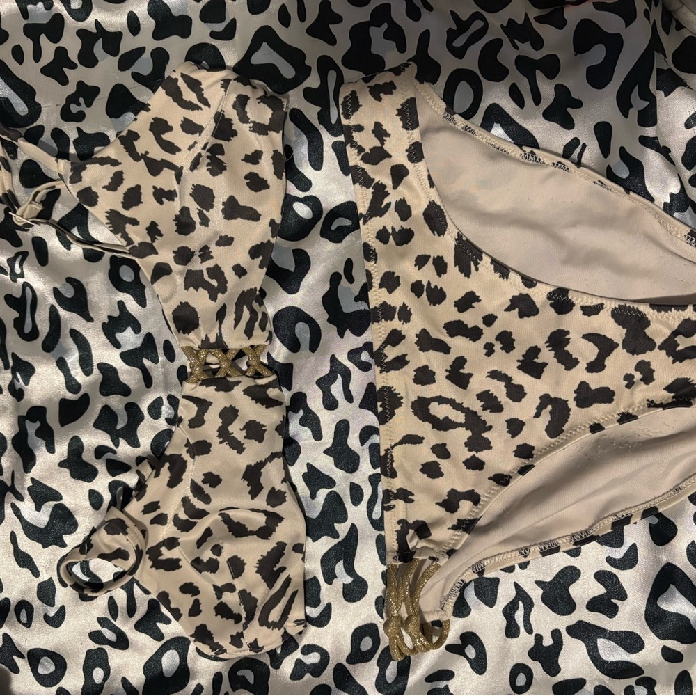 Leopard Print Bikini Set